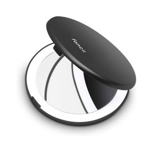 Fancii Small Compact Magnifying Mirror with Natural LED Lights